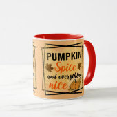 Mug Élégant épice Citrouille tendance (Devant droit)