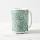 Mug Elegant Exotic Painted Monsteras (Devant droit)