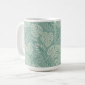 Mug Elegant Exotic Painted Monsteras (Devant gauche)