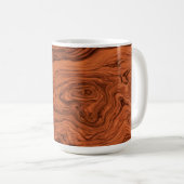 Mug Elegant Faux Walnut  (Devant droit)