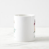 Mug Élégant feuillage flou C aquarelle (Centre)