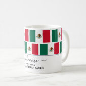 Mug Élégant FLAG MEXICO de bienvenue (Devant droit)