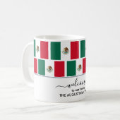 Mug Élégant FLAG MEXICO de bienvenue (Devant gauche)