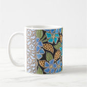 Mug Élégant Fleur Bleu Périwinkle Floral Classic (Gauche)