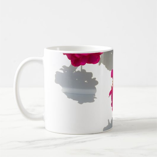Mug Élégant Fleur rose profond Géranium rose (Gauche)