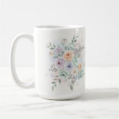 Mug Élégant floral aquarelle  (Gauche)
