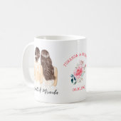 Mug Elégant Floral Brown Entendre La Proposition De Br (Devant gauche)