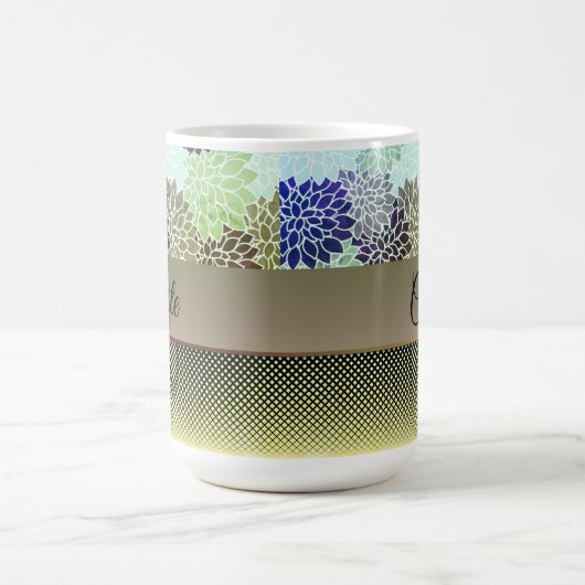 Mug Élégant Floral Customisé (Centre)