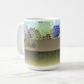 Mug Élégant Floral Customisé (Devant gauche)