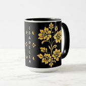 Mug Elégant Floral Luxe Collection Moderne (Devant droit)