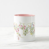 Mug élégant floral mariage printemps MARIÉE enterremen (Centre)