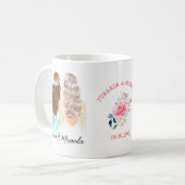 Mug Élégant Floral Serez-Vous Ma Proposition D'Épouse (Devant gauche)