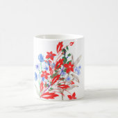 Mug Elegant Flower and Leaves Artwork | Minimal  (Centre)