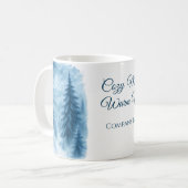 Mug Elégant Forêt d'hiver Cadeaux de vacances d'entrep (Devant gauche)