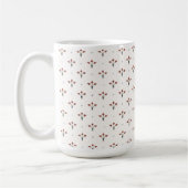 Mug Elegant French Imperial Floral & Diamond Motif  (Gauche)