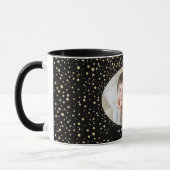 Mug Elégant Gold Black Parties scintillant Points Phot (Gauche)