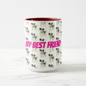 Mug Elegant Gold Grooming Dog Personalized Collection (Centre)