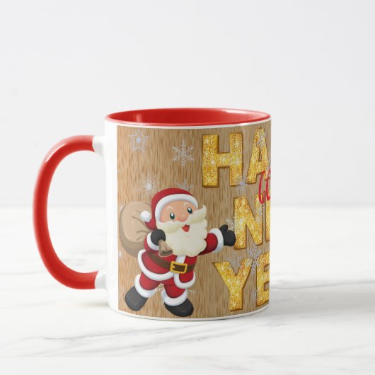 Mug Elégant Gold Happy Holidays (Gauche)