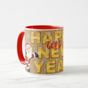 Mug Elégant Gold Happy Holidays
