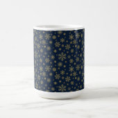 Mug Elegant Gold Snowflake Winter Pattern (Centre)