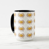 Mug Élégant Goldenrod Casquette dessiné à la main (Devant gauche)