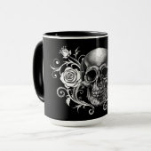 Mug Élégant Goth Romantique (Devant gauche)