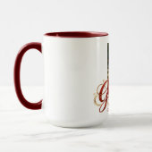 Mug Elegant Graduate Script Artwork with Photo Feature (Gauche)