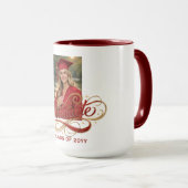 Mug Elegant Graduate Script Artwork with Photo Feature (Devant droit)