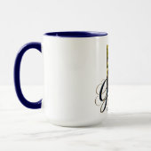 Mug Elegant Graduate Script Artwork with Photo Feature (Gauche)