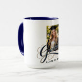 Mug Elegant Graduate Script Artwork with Photo Feature (Devant gauche)