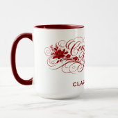 Mug Elegant Graduation Script Design with Custom Year (Gauche)