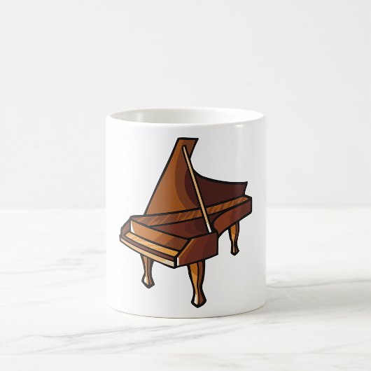 Mug Elégant Grand Piano Music Amateurs de design