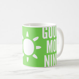 Mug Elégant Grass Green Good Morning Sun Tea