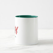 Mug Elégant Green 1 Photo Joie Simple Custom Christmas (Centre)