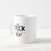 Mug Élégant Halloween "Trick or Treat" Imprimer (Devant gauche)