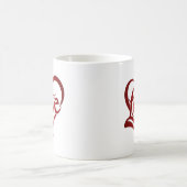 Mug Elégant Heureuse Sainte-Valentin Red Heart Coffee (Centre)