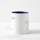 Mug Elégant homard bleu marine / Restaurant de fruits  (Centre)