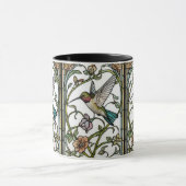 Mug Elegant hummingbird artwork botanical boho chic (Centre)