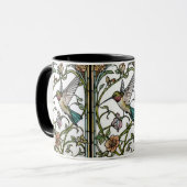 Mug Elegant hummingbird artwork botanical boho chic (Devant gauche)