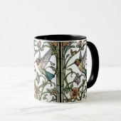 Mug Elegant hummingbird artwork botanical boho chic (Devant droit)