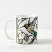 Mug Elegant hummingbird artwork botanical boho chic (Gauche)