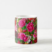 Mug Élégant jardin fleuri Vintage Rose (Centre)
