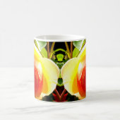 Mug Élégant jaune rose orangé (Centre)