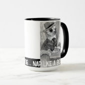 Mug Elégant journal de lecture de chihuahua (Devant droit)
