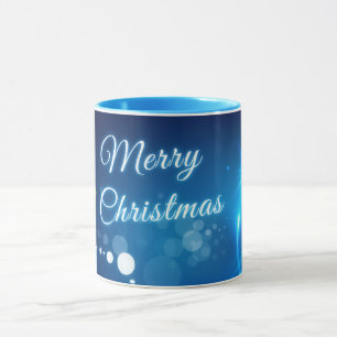 Mug Elégant Joyeux Noël Noël Noël Noël Noël Café bleu