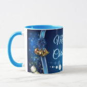 Mug Elégant Joyeux Noël Noël Noël Noël Noël Café bleu (Gauche)