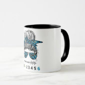 Mug Élégant Jusqu'à... Drôle de Moto (Devant droit)
