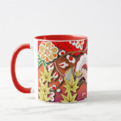 Mug Élégant Kimono d'automne japonais (Gauche)