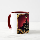 Mug Elégant King Castle Silhouette Design Papa (Devant gauche)
