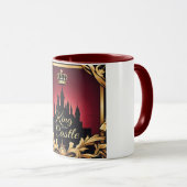 Mug Elégant King Castle Silhouette Design Papa (Devant droit)